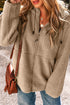 Sherpa Fleece Zip Front Drawstring Hood Drop Shoulder Pocketed Jacket
